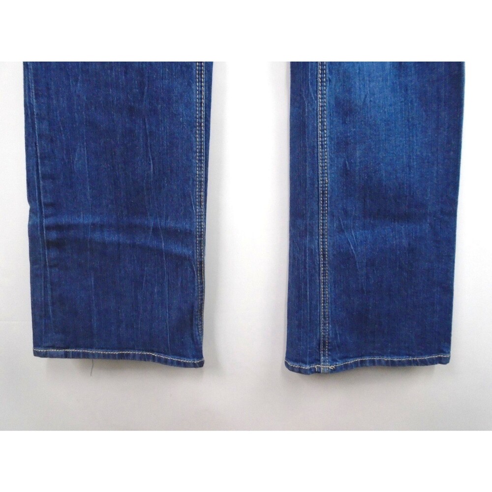 Rewind Women's Bootcut Jean Size 11 (33x32) Blue Denim Distressed - Picture 6 of 10